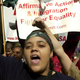 University of Cincinnati students rally for affirmative action. (Mike Simmons/Getty Images)